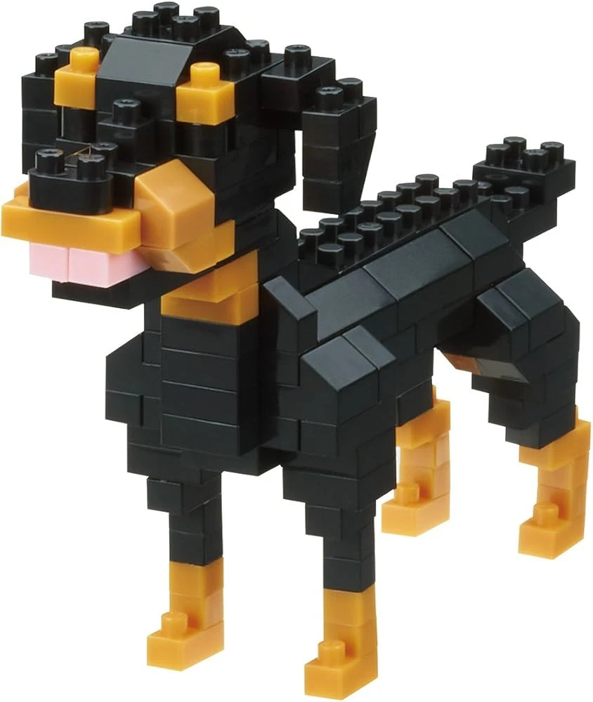 Nanoblock - Figurine Chien - Rottweiler - Mini-Figurine en Briques 120 pcs