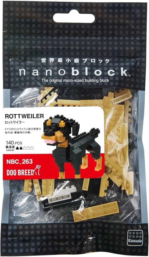 Nanoblock - Figurine Chien - Rottweiler - Mini-Figurine en Briques 120 pcs – Image 2