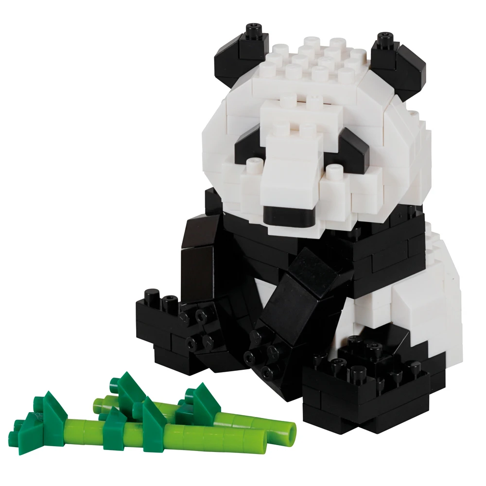 Nanoblock - Panda géant - Mini figurine en briques
