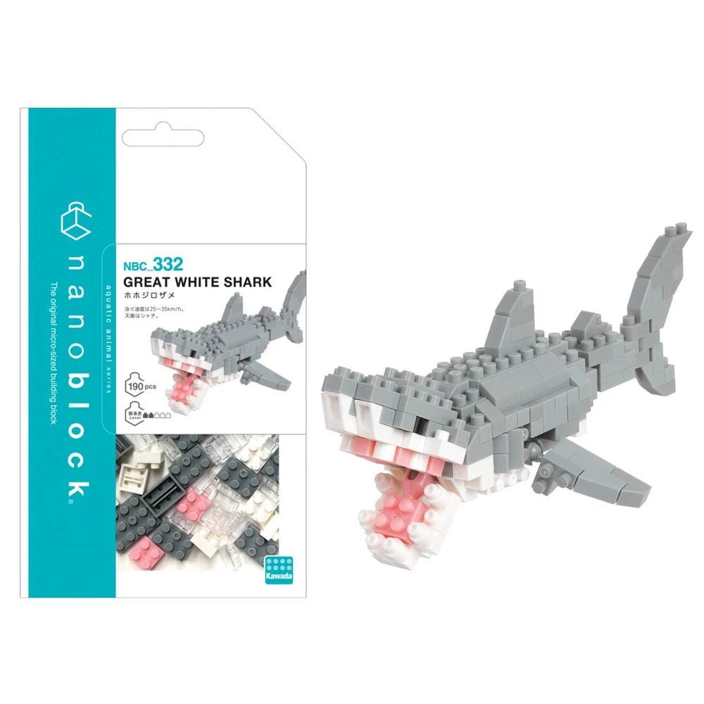 Nanoblock - Grand requin blanc - Mini figurine en briques – Image 3