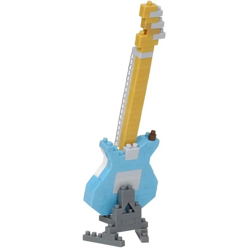 Nanoblock - Guitare électrique bleue - Mini figurine en briques – Image 2
