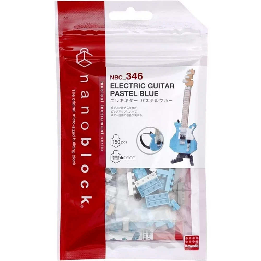 Nanoblock - Guitare électrique bleue - Mini figurine en briques – Image 3