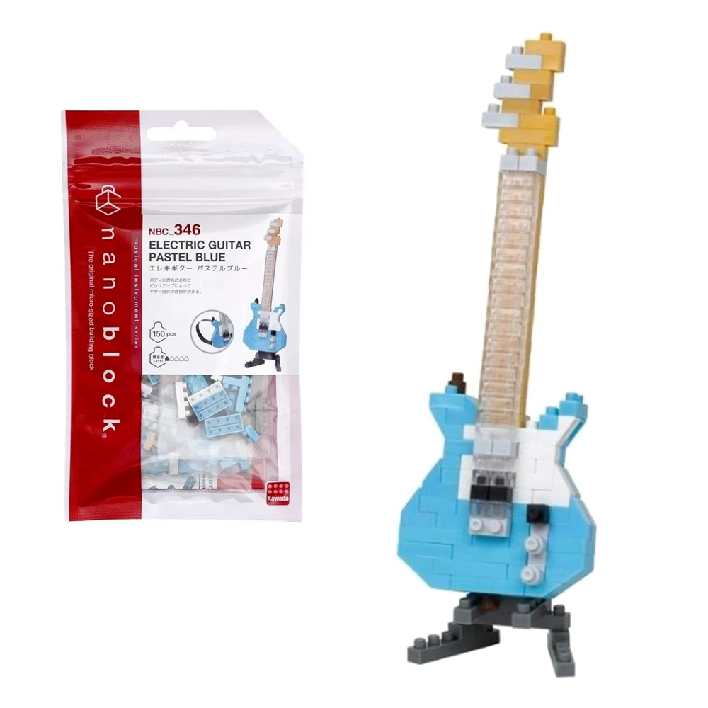 Nanoblock - Guitare électrique bleue - Mini figurine en briques – Image 4