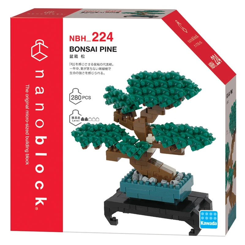 Nanoblock - Bonsai - Mini figurine en briques - Jeu de construction Bonsai 280 pcs