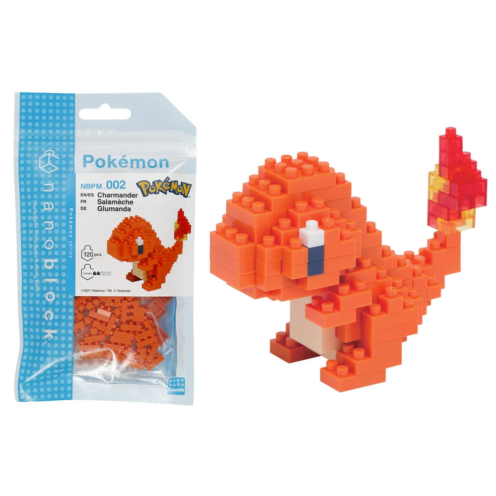 Nanoblock - Salamèche - Pokémon - Mini figurine en briques