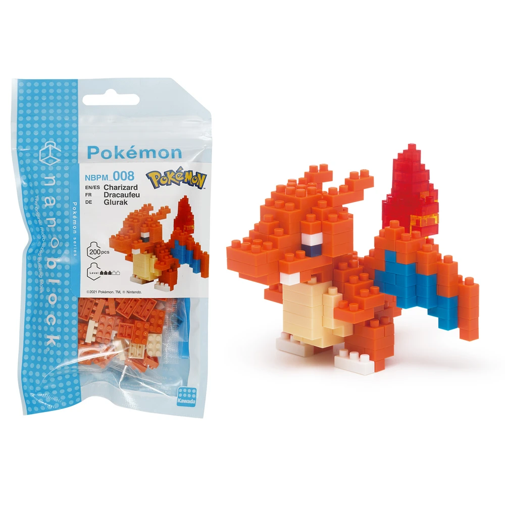 Nanoblock - Dracaufeu - Pokémon - Mini figurine en briques