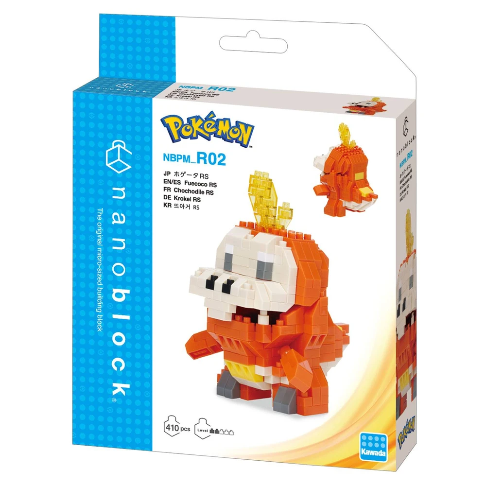 Nanoblock - Chochodile (Fuecoco) - Pokémon - Mini figurine en briques Pokemon – Image 3