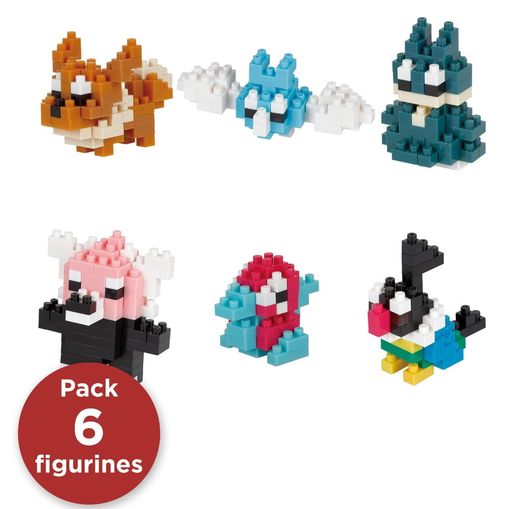 Nanoblock - Pack Mini-Figurines Pokémon type Normal - Coffret de 6 Figurines Pokémon à Assembler en Briques – Image 2