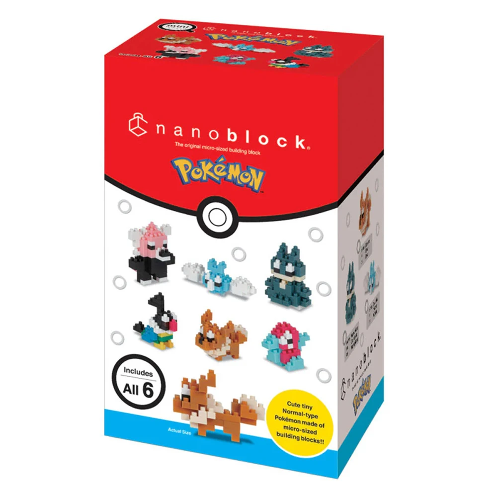 Nanoblock - Pack Mini-Figurines Pokémon type Normal - Coffret de 6 Figurines Pokémon à Assembler en Briques – Image 6