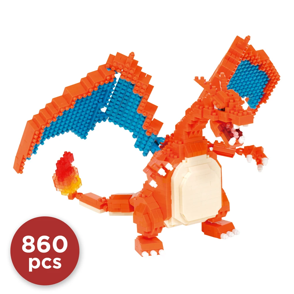 Nanoblock - Figurine Pokémon - Dracaufeu (Charizard) - Figurine en briques 860 pièces – Image 2