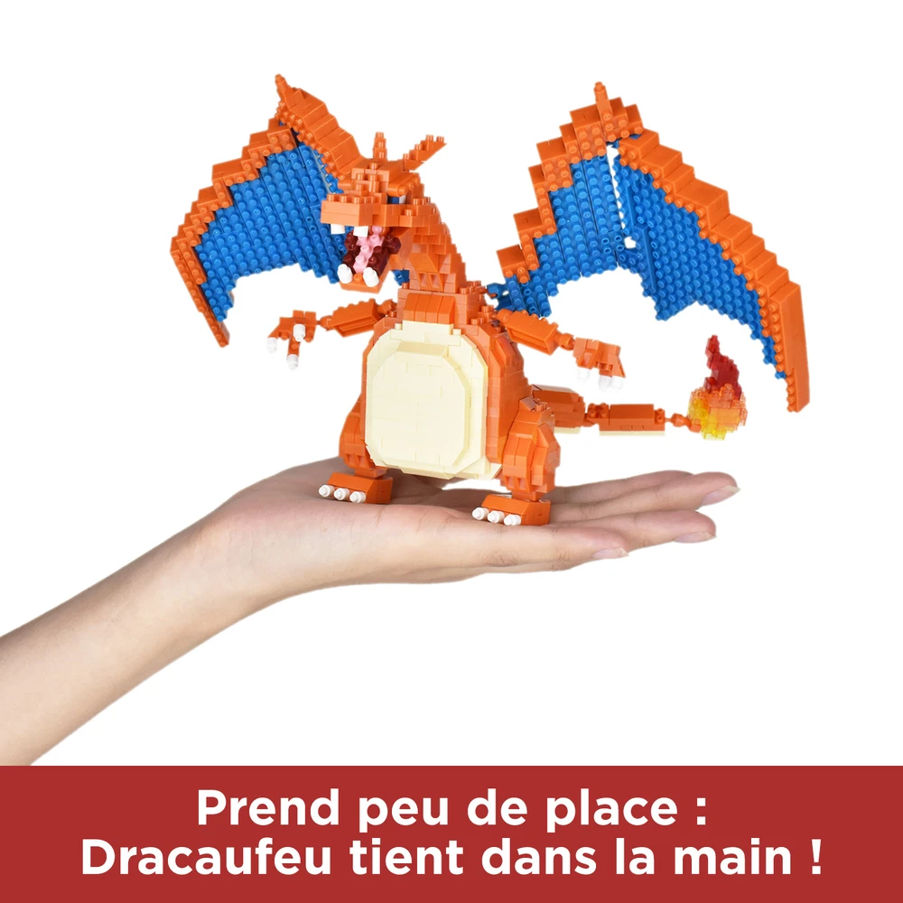Nanoblock - Figurine Pokémon - Dracaufeu (Charizard) - Figurine en briques 860 pièces – Image 4