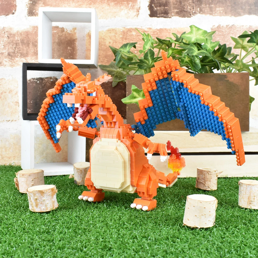 Nanoblock - Figurine Pokémon - Dracaufeu (Charizard) - Figurine en briques 860 pièces – Image 6