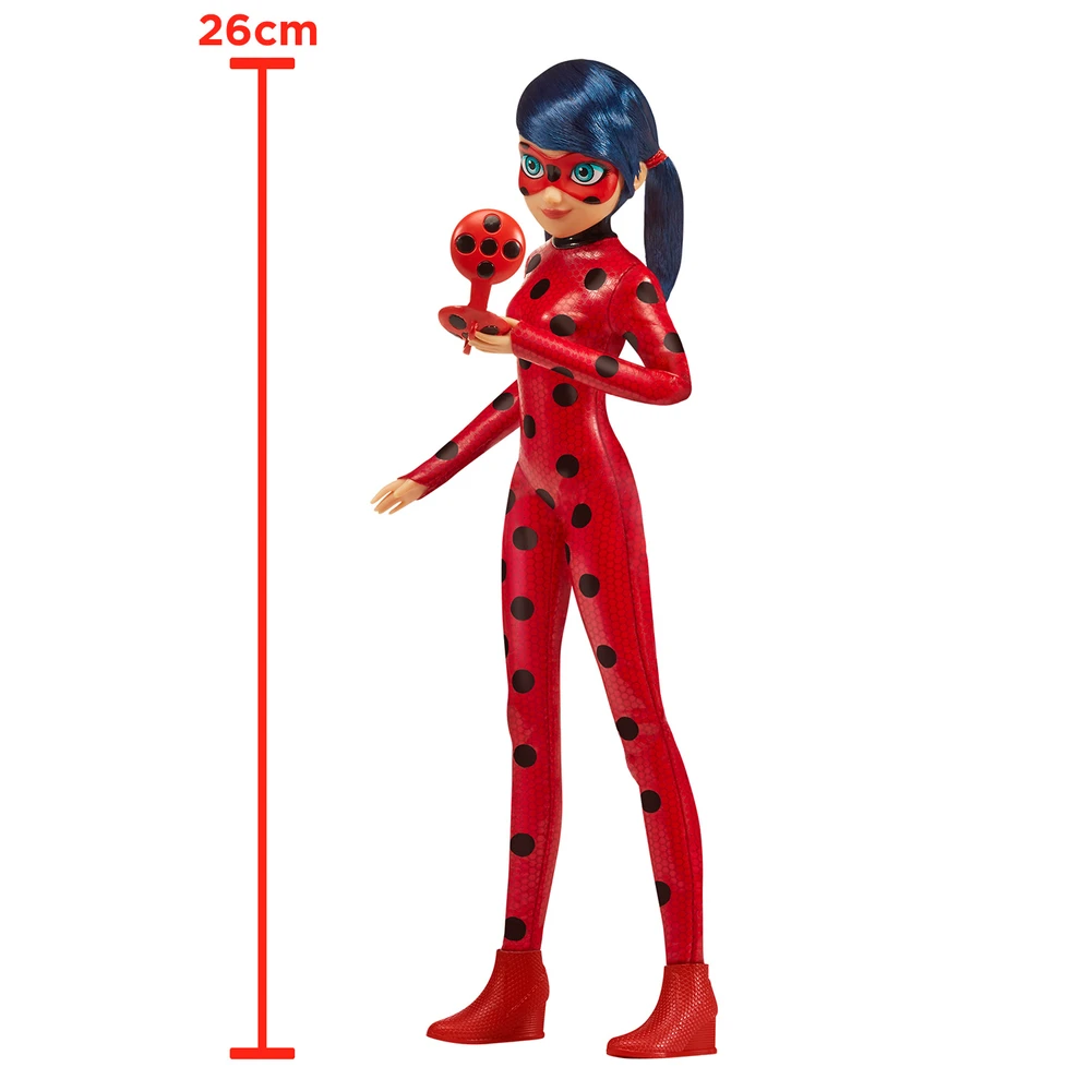Miraculous Ladybug - Poupée articulée Ladybug - Ladybug avec son yoyo en mode téléphone - Costume effet vinyle – Image 3