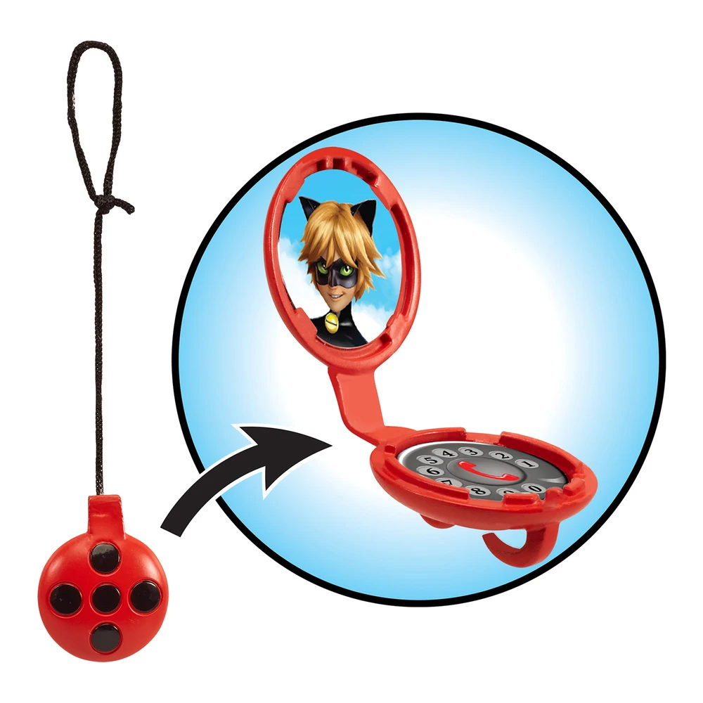 Miraculous Ladybug - Poupée articulée Ladybug - Ladybug avec son yoyo en mode téléphone - Costume effet vinyle – Image 5