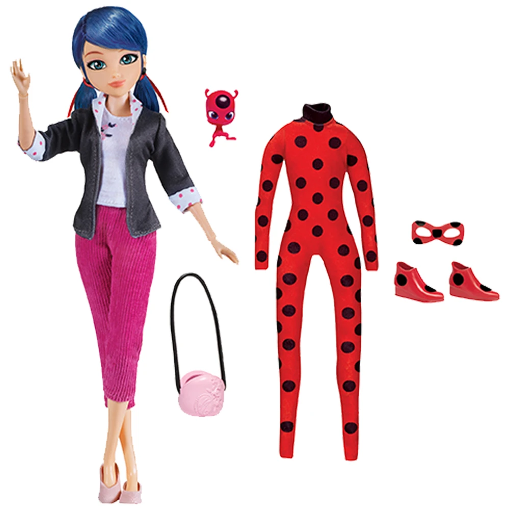 Miraculous - Poupée mannequin Marinette et Ladybug - Poupée 26 cm et ses deux tenues – Image 2