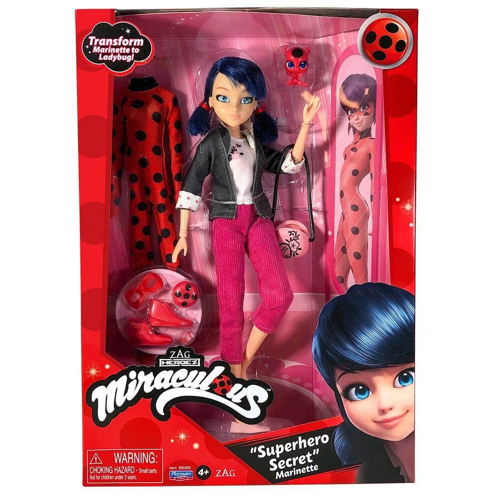 Miraculous - Poupée mannequin Marinette et Ladybug - Poupée 26 cm et ses deux tenues – Image 4