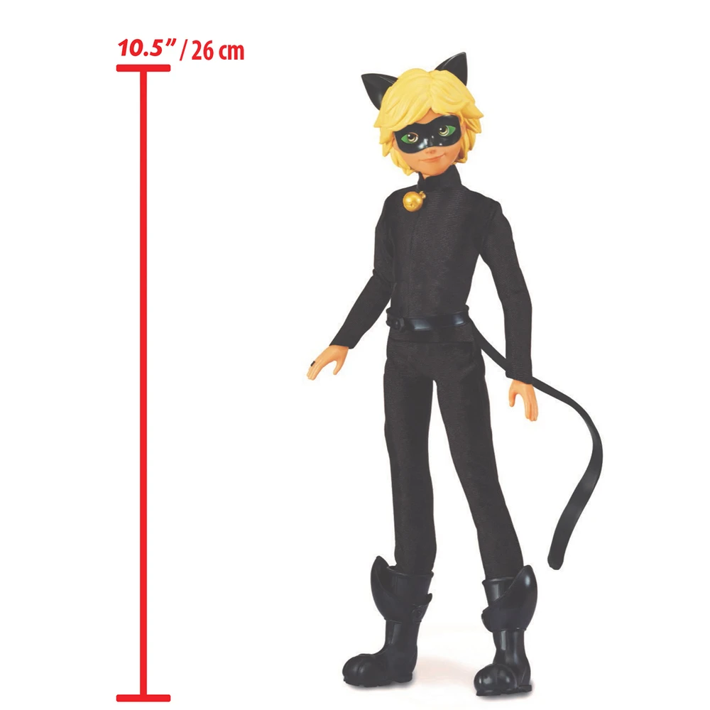 Miraculous - Poupée Miraculous Chat Noir et Adrien - Poupée mannequin 26 cm - 2 Tenues incluses – Image 4
