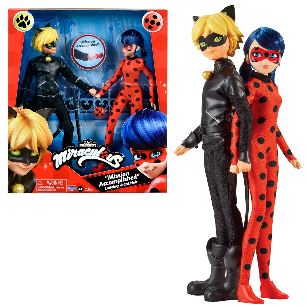 Miraculous Ladybug - Set de Jouet Miraculous - Pack de 2 Poupées Miraculous 26 cm