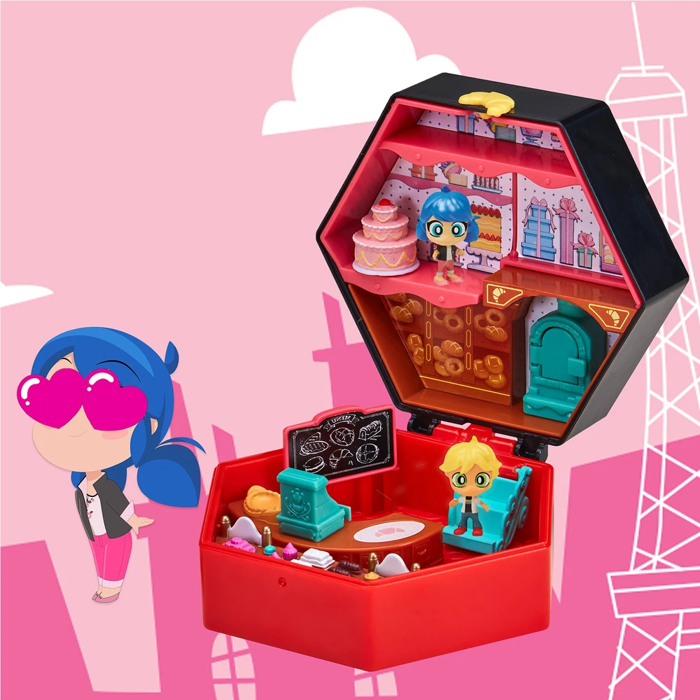 Miraculous Ladybug - Mini univers Chibi Boulangerie - Mini figurines Marinette et Adrien incluses Miraculous – Image 6