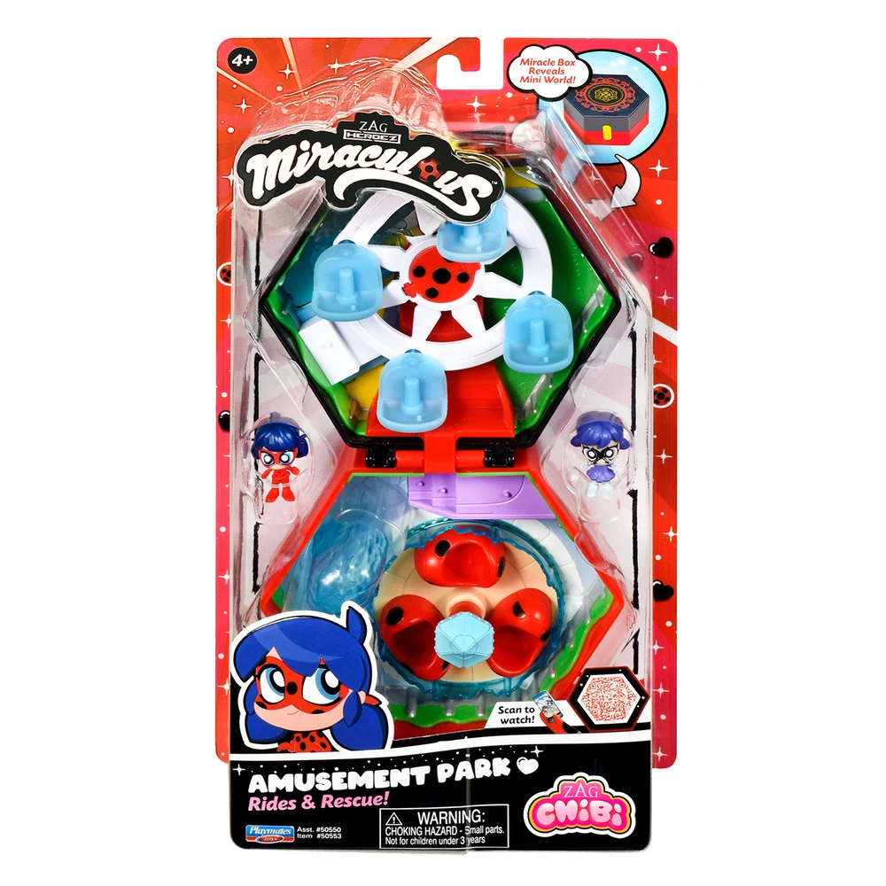 Miraculous Ladybug - Mini univers Chibi Parc d'attractions - Mini figurines Marinette et Climatika incluses Miraculous – Image 2