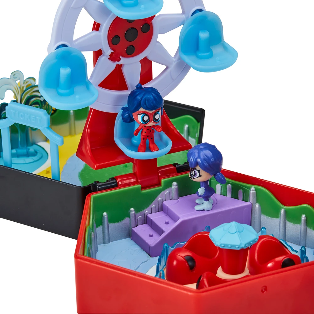 Miraculous Ladybug - Mini univers Chibi Parc d'attractions - Mini figurines Marinette et Climatika incluses Miraculous – Image 3