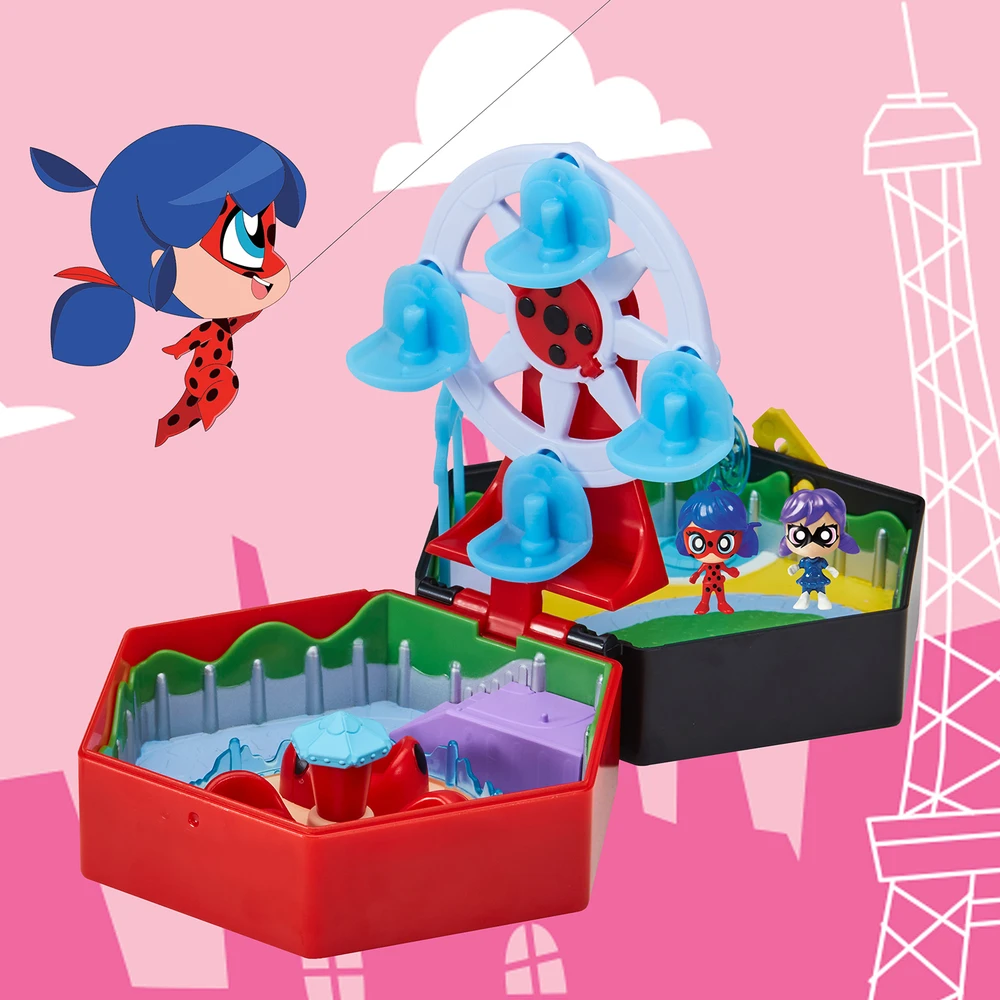 Miraculous Ladybug - Mini univers Chibi Parc d'attractions - Mini figurines Marinette et Climatika incluses Miraculous – Image 6