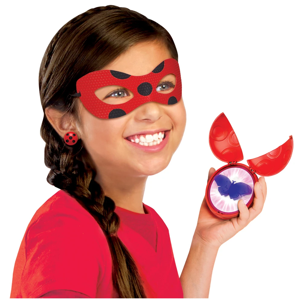 Miraculous Ladybug - Set de Transformation - Déguisement Ladybug - Masque Yoyo Miroir Boucles d'oreilles Kwami Tikki – Image 4