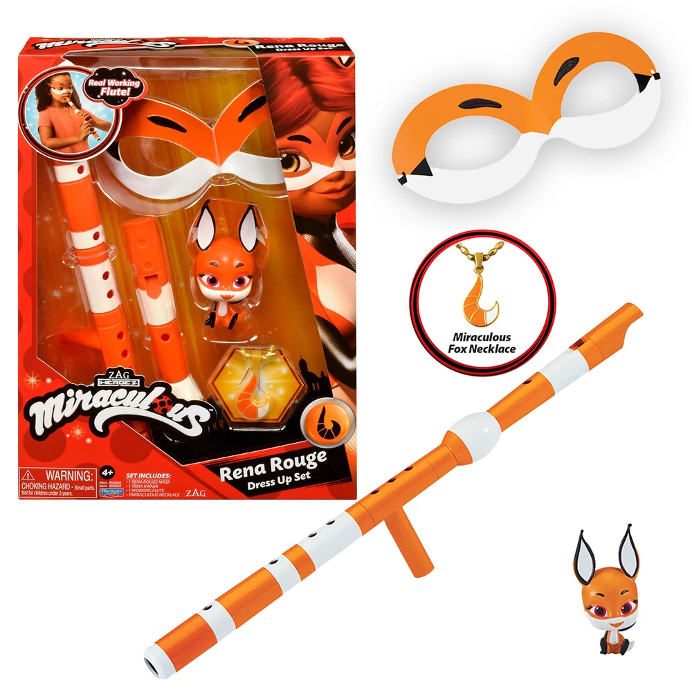 Miraculous - Set de transformation - Rena Rouge - Déguisement et accessoires de super-héros