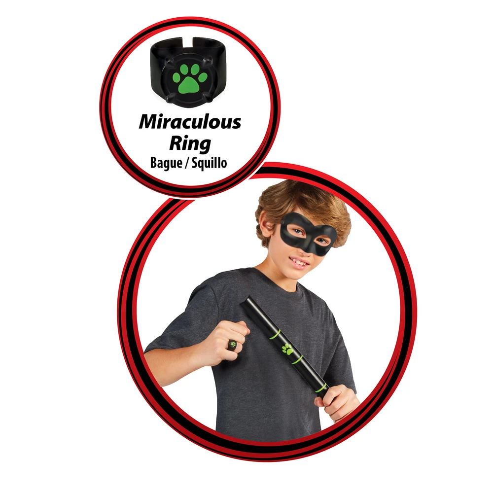 Miraculous - Set de transformation - Déguisement Chat Noir - Accessoires de super-héros Miraculous – Image 4