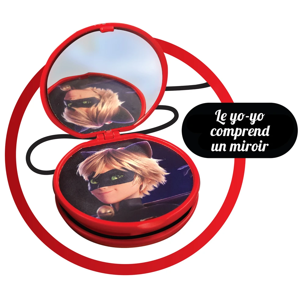 Miraculous Ladybug - Set de Transformation - Déguisement Ladybug - Masque Yoyo Miroir Boucles d'oreilles Kwami Tikki – Image 6