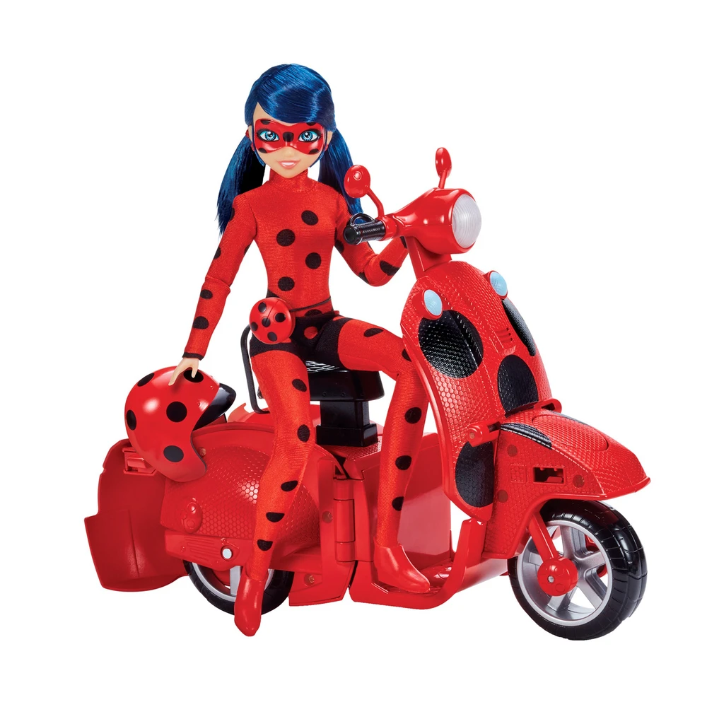 Miraculous - Scooter Miraculous Switch'n go + Poupée incluse Ladybug Lucky Charm 26cm – Image 4