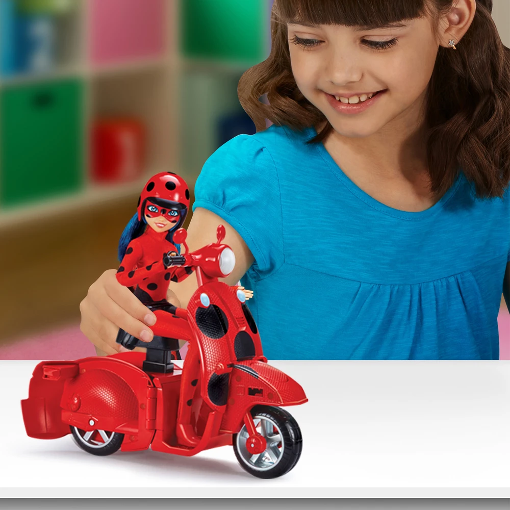 Miraculous - Scooter Miraculous Switch'n go + Poupée incluse Ladybug Lucky Charm 26cm – Image 6