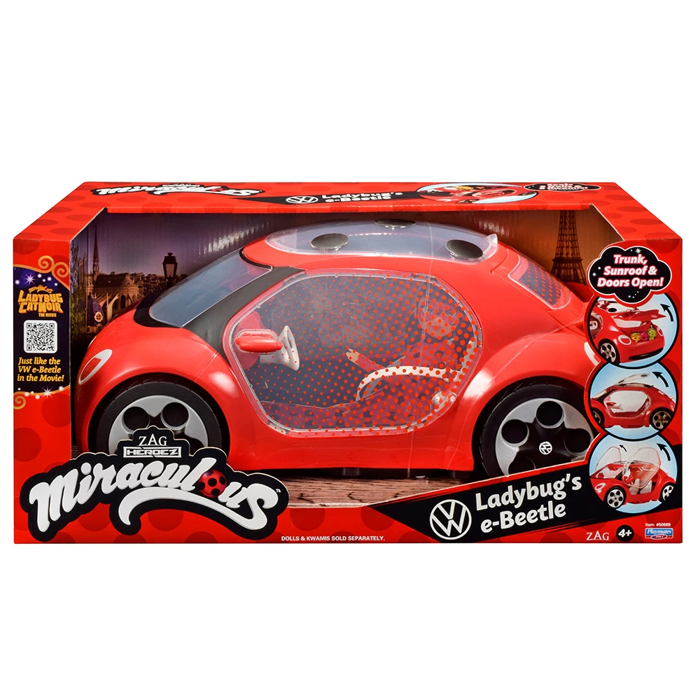 Bandai – Voiture Miraculous Ladybug - Volkswagen e-Beetle de Ladybug – Image 2