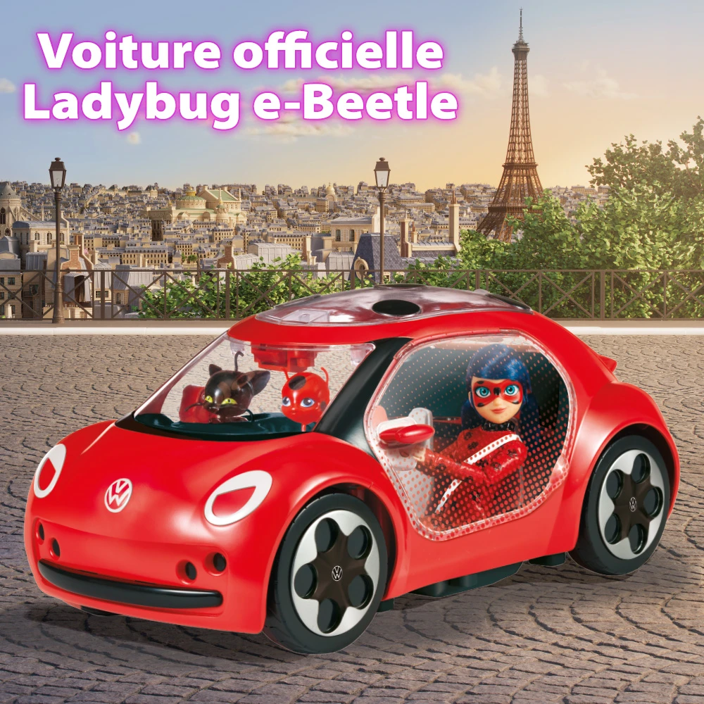 Bandai – Voiture Miraculous Ladybug - Volkswagen e-Beetle de Ladybug – Image 3