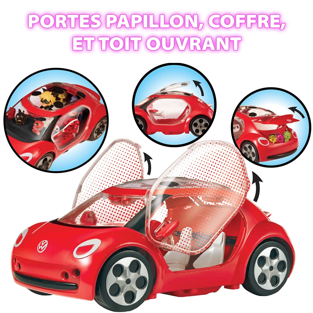 Bandai – Voiture Miraculous Ladybug - Volkswagen e-Beetle de Ladybug – Image 4
