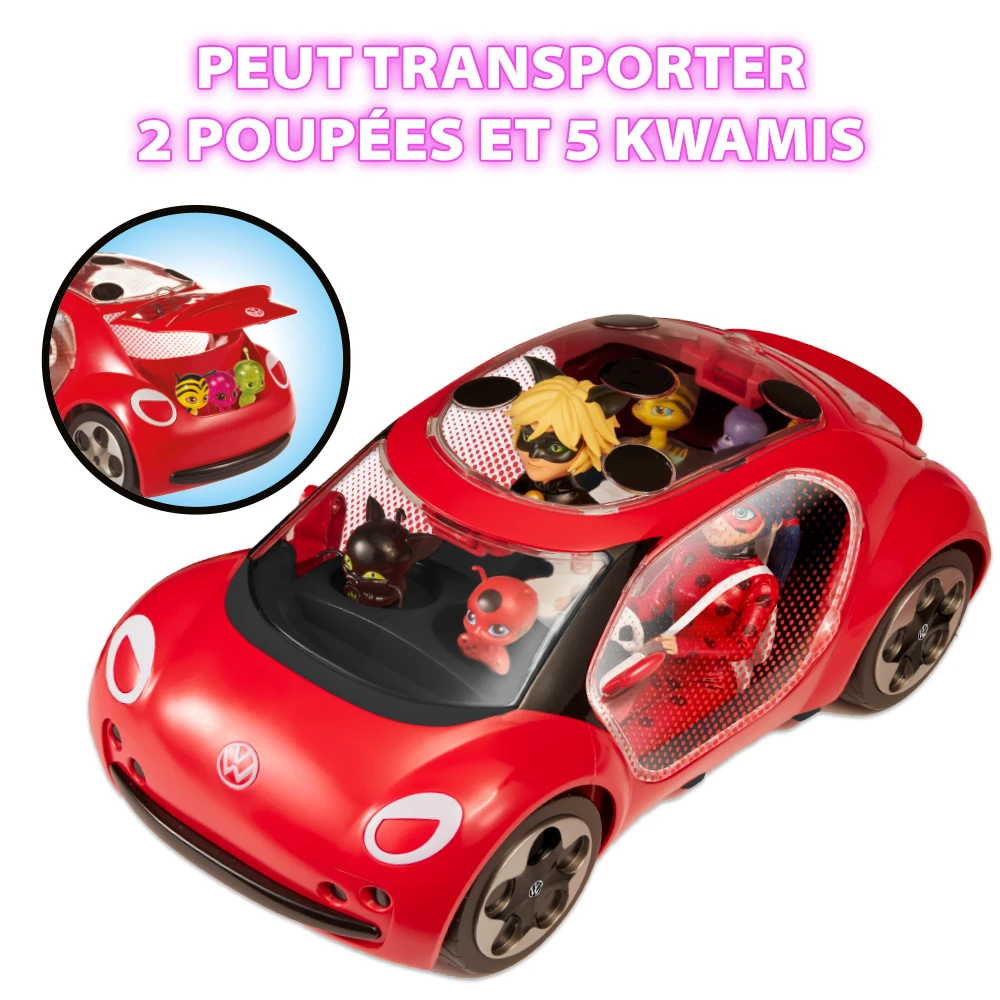 Bandai – Voiture Miraculous Ladybug - Volkswagen e-Beetle de Ladybug – Image 5