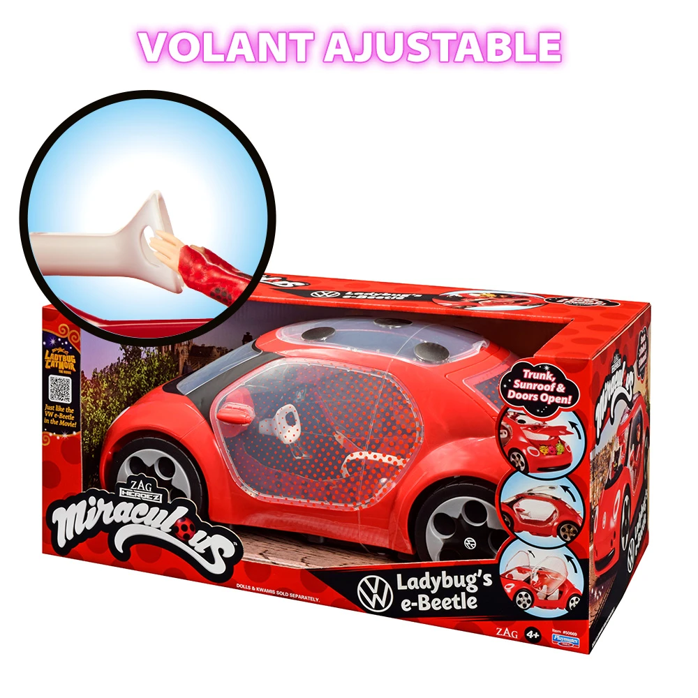 Bandai – Voiture Miraculous Ladybug - Volkswagen e-Beetle de Ladybug – Image 6