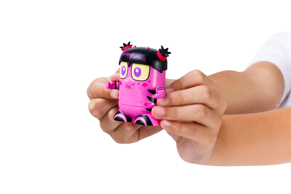 Booksy - Monster Tales - Pack de 2 Figurines et Livres - Mini-figurines monstre avec histoire