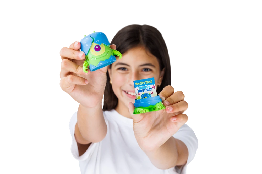 Booksy - Monster Tales - Pack de 2 Figurines et Livres - Mini-figurines monstre avec histoire – Image 3