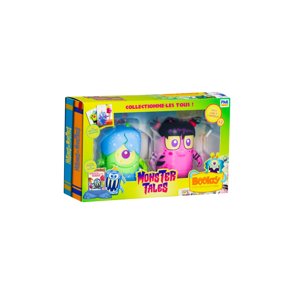 Booksy - Monster Tales - Pack de 2 Figurines et Livres - Mini-figurines monstre avec histoire – Image 6