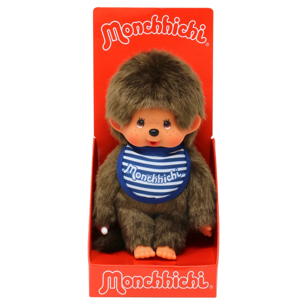 Monchhichi - Peluche Monchhichi Garçon Bavoir Marinière – Image 4