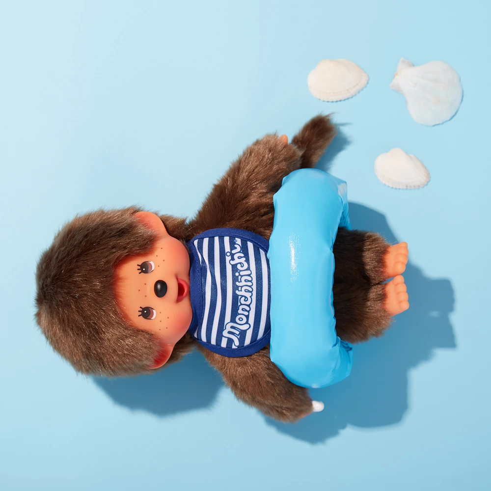 Monchhichi - Peluche Monchhichi Garçon Bavoir Marinière – Image 5
