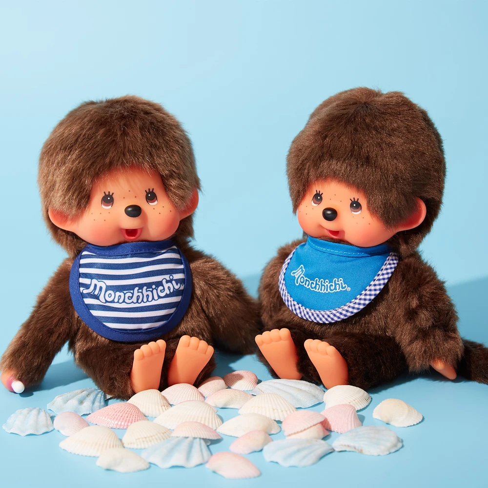 Monchhichi - Peluche Monchhichi Garçon Bavoir Marinière – Image 6