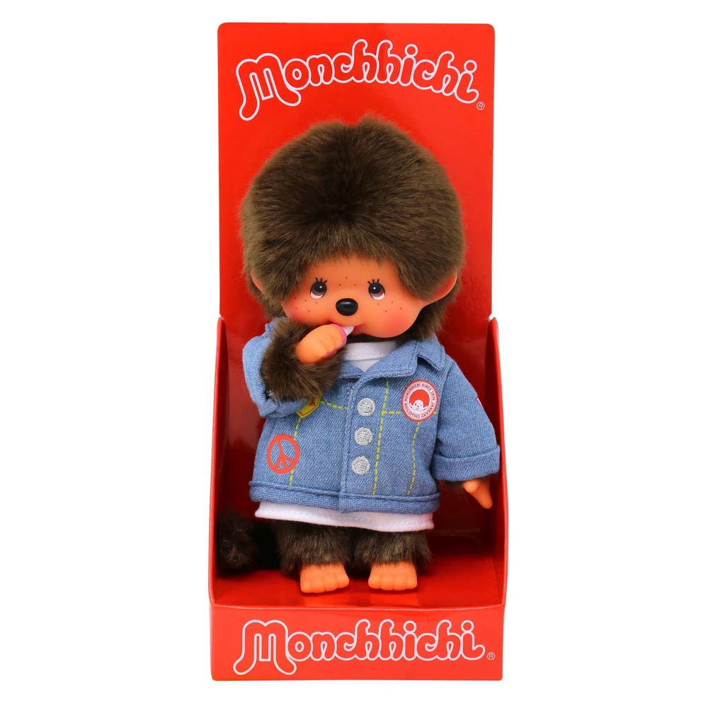 Monchhichi - Peluche Monchhichi veste en jean – Image 2