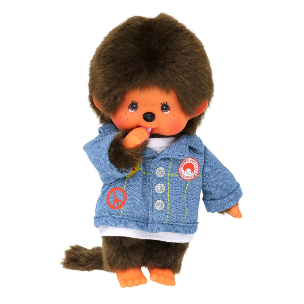 Monchhichi - Peluche Monchhichi veste en jean – Image 3