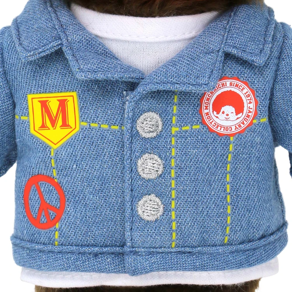 Monchhichi - Peluche Monchhichi veste en jean – Image 5