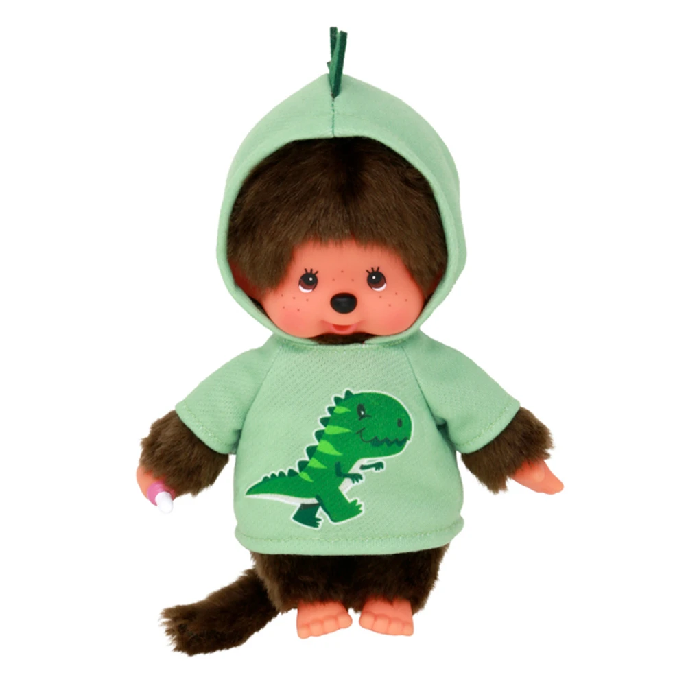 Monchhichi - Peluche Monchhichi Dinosaure - Sweat Dino