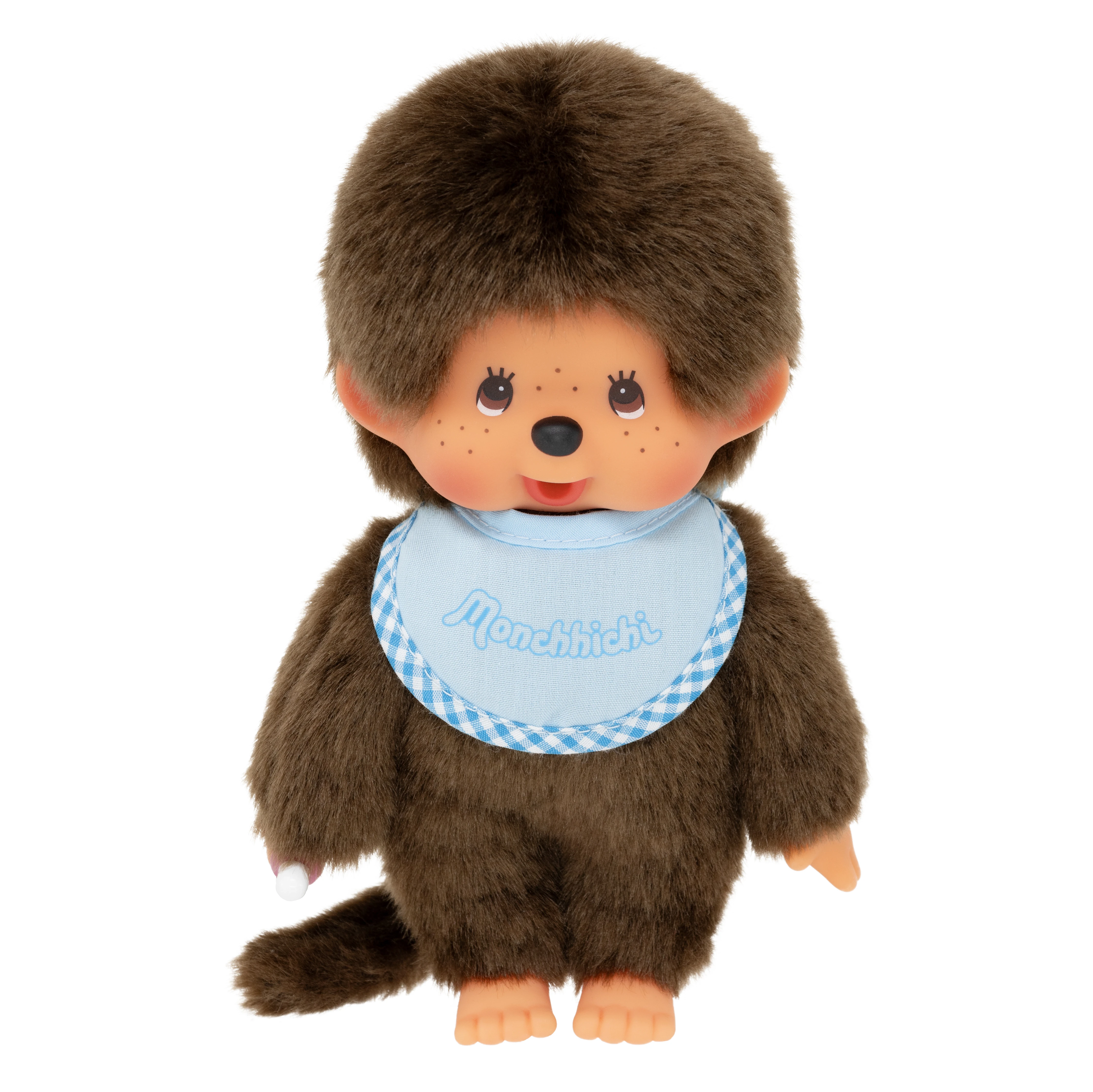 Monchhichi - Peluche Monchhichi Bavoir Bleu Ciel