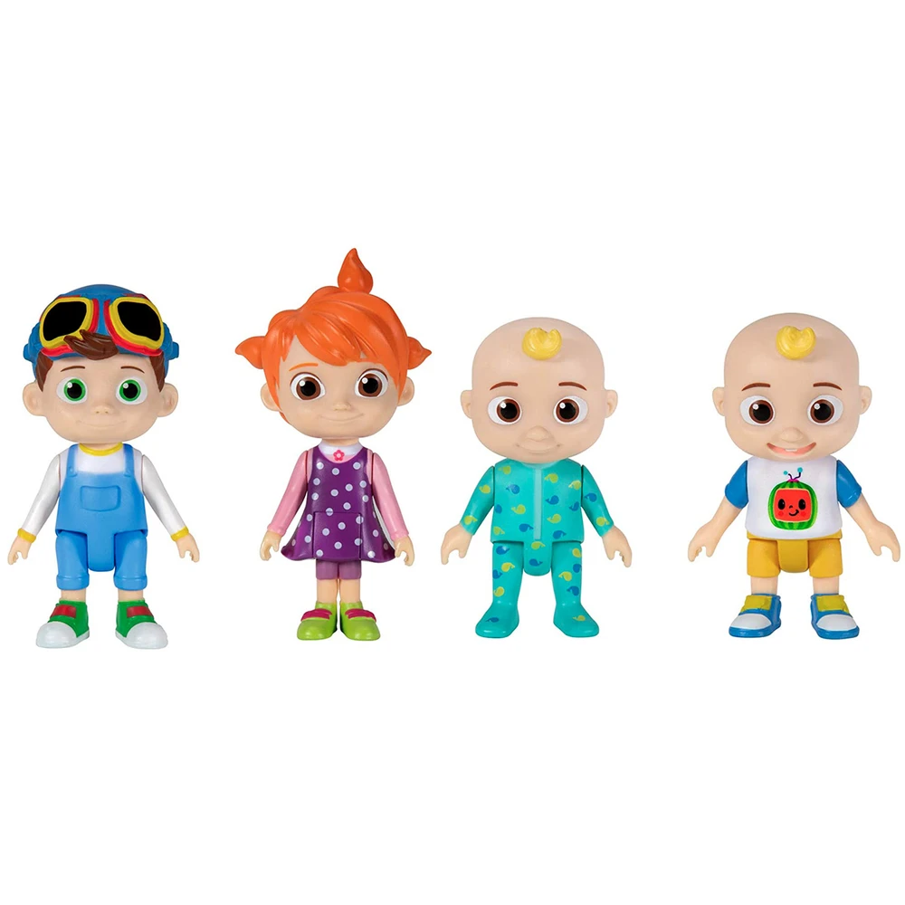 CoComelon - Pack 4 figurines - Figurines 7cm à collectionner - JJ (2 figurines), TomTom et YoYo – Image 2
