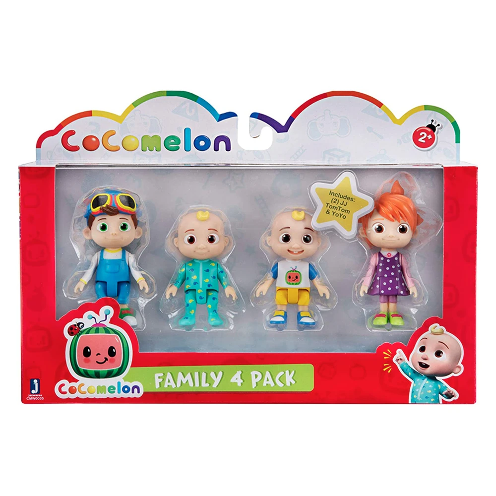 CoComelon - Pack 4 figurines - Figurines 7cm à collectionner - JJ (2 figurines), TomTom et YoYo – Image 3